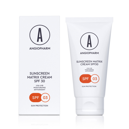 Ангиофарм Солнцезащитный крем для лица, SPF 30 III 50 мл