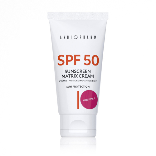 Ангиофарм Солнцезащитный крем для лица SPF 50 IV, 50 мл