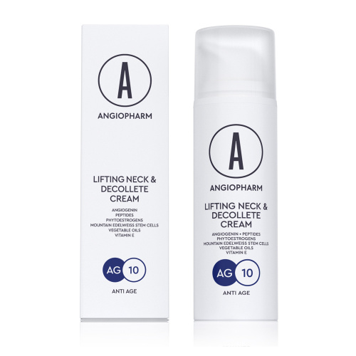 Лифтинг крем для шеи и зоны декольте Angiopharm