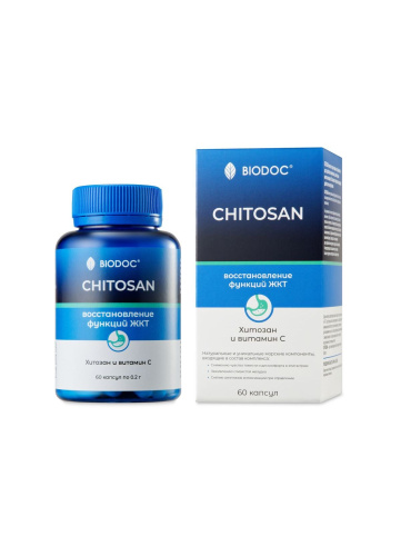 Пищевая добавка BIODOC CHITOSAN 60 капсул по 0,2г