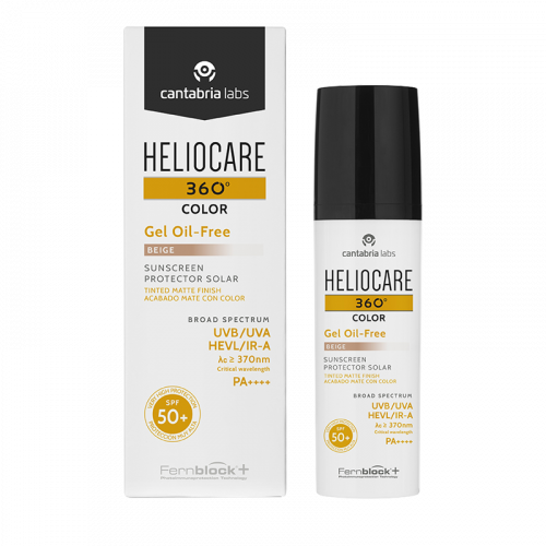 Солнцезащитный увлажняющий гель-флюид SPF 50+ (бежевый) Cantabria Labs (Heliocare 360º Water Gel Biege Sunscreen SPF 50+)