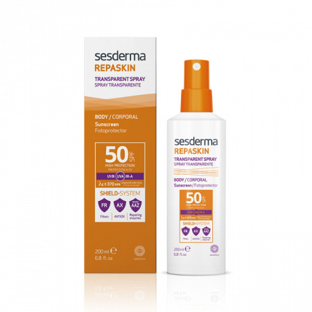 Солнцезащитный прозрачный Спрей для тела SPF50 Sesderma