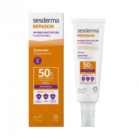 Сверхлегкое солнцезащитное средство для лица SPF50 Sesderma